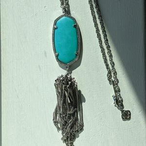 Kendra Scott - Rayne Necklace - Teal/Rhodium